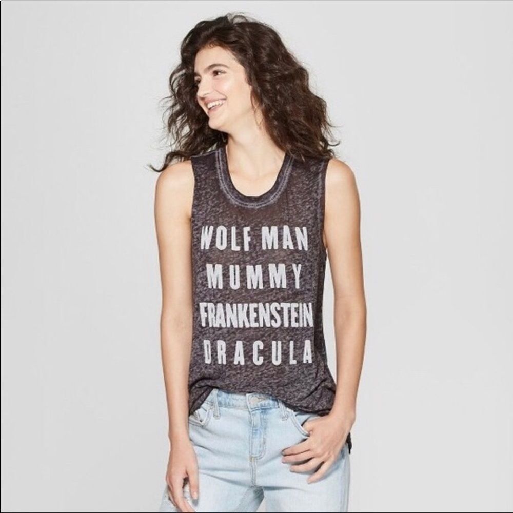NWT monster Halloween burnout muscle tank